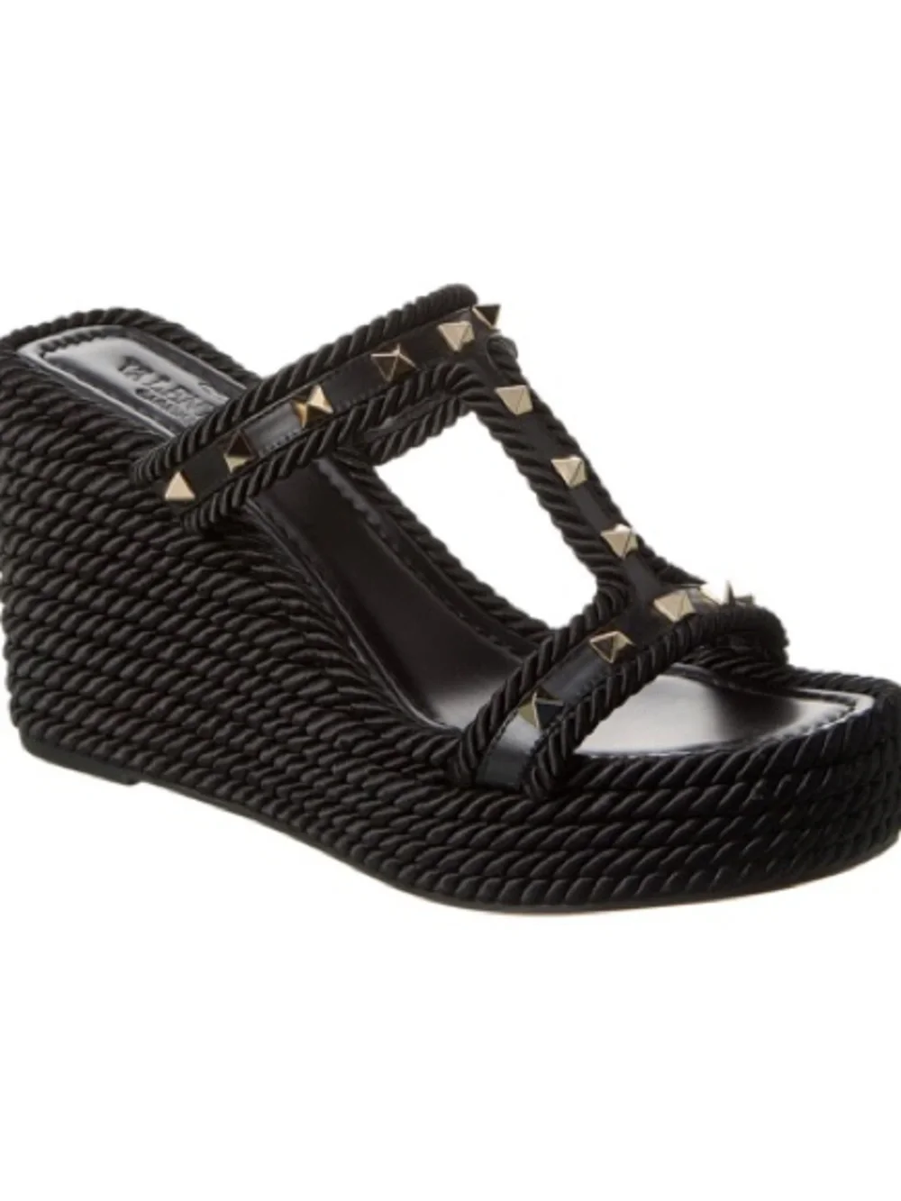 Valentino Rockstud Torchon Rope Wedge Size 37 - Picture 4 of 4